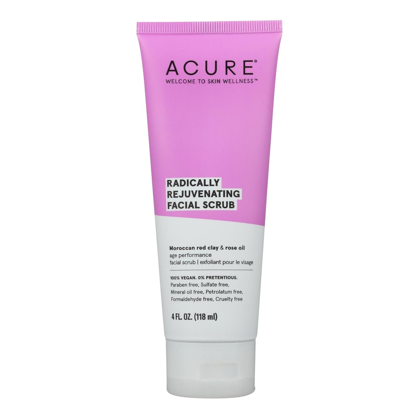 Acure – Scrub – Facial – Pore Minimize – 4 Fl Oz – QM Distributors